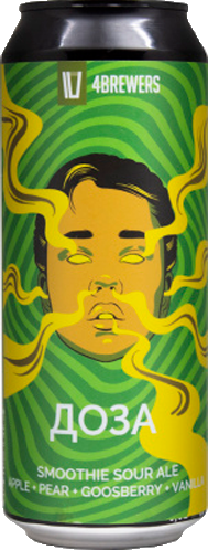 топ пива Четыре Пивовара Доза Эппл, Пиар, Гусберри, Ванилла обзор / оценка / отзывы