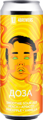 топ пива Четыре Пивовара Доза Пич Априкот Пайнэппл Ванила обзор / оценка / отзывы