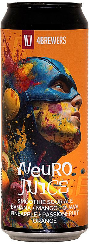 топ пива Четыре пивовара Нейро Джус Банан + Манго + Гуава + Ананас + Маракуйя + Апельсин обзор / оценка / отзывы