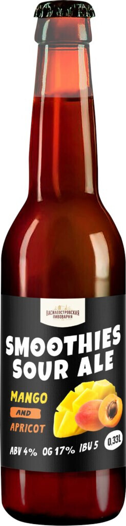топ пива Василеостровское Смузи Кислый Эль Манго и Абрикос обзор / оценка / отзывы