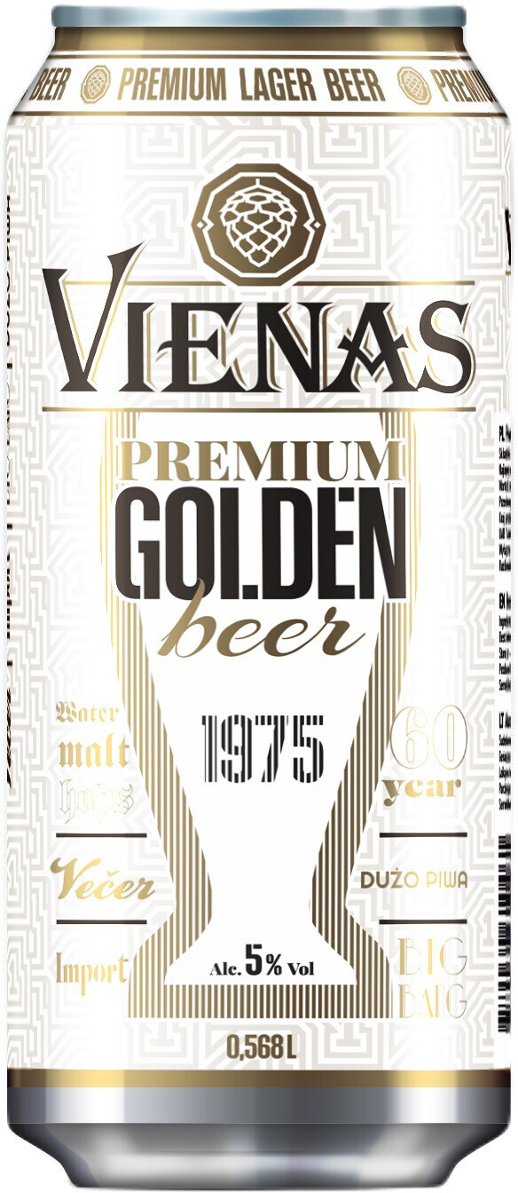 топ пива Vienas Premium Golden обзор / оценка / отзывы